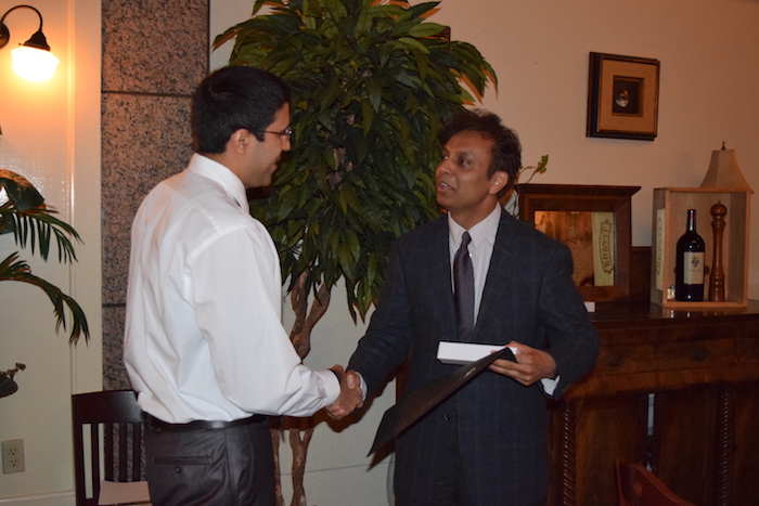 Graduate receiving his degree