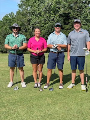 Residents at the golf tournament