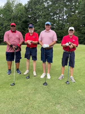 Residents at the golf tournament