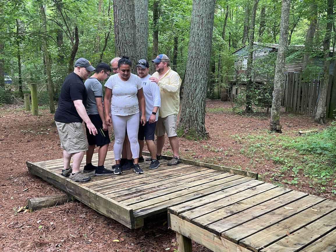 residents at ocoee team building event