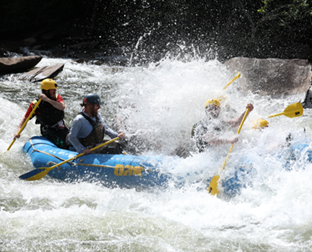 residents rafting