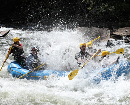 residents rafting