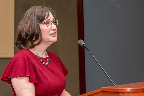 Faculty at the podium