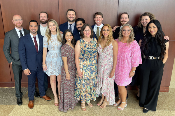 Group photo at graduation