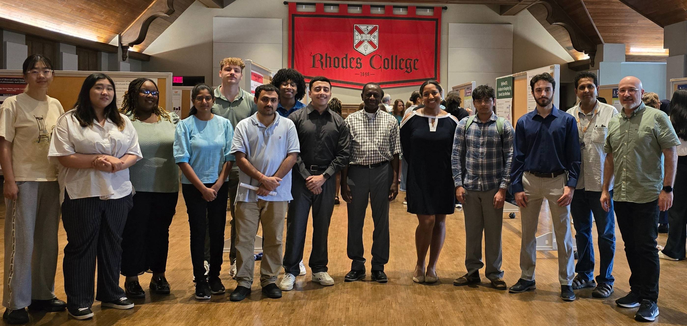 Biomedical Data Science Interns with the UTHSC Summer Research Scholars at the Community Science Exhibition 2024