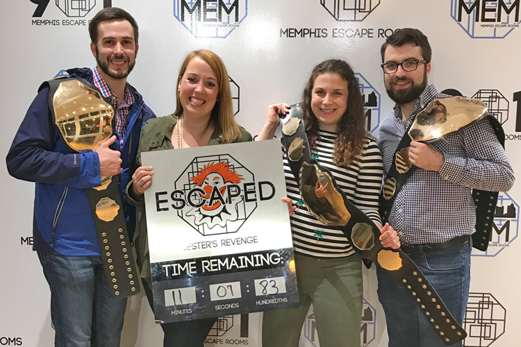 Fellows at an escape room