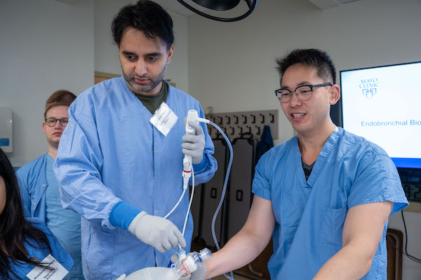 Fellows in a clinical training setting