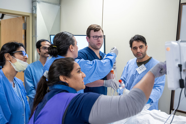 Fellows in a clinical training setting