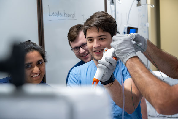 Fellows in a clinical training setting