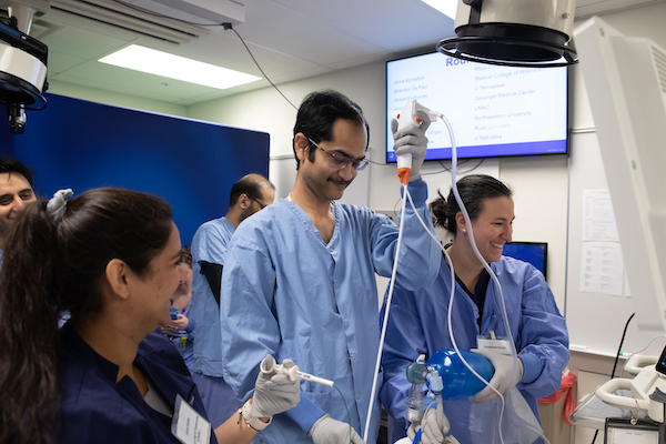 Fellows in a clinical training setting