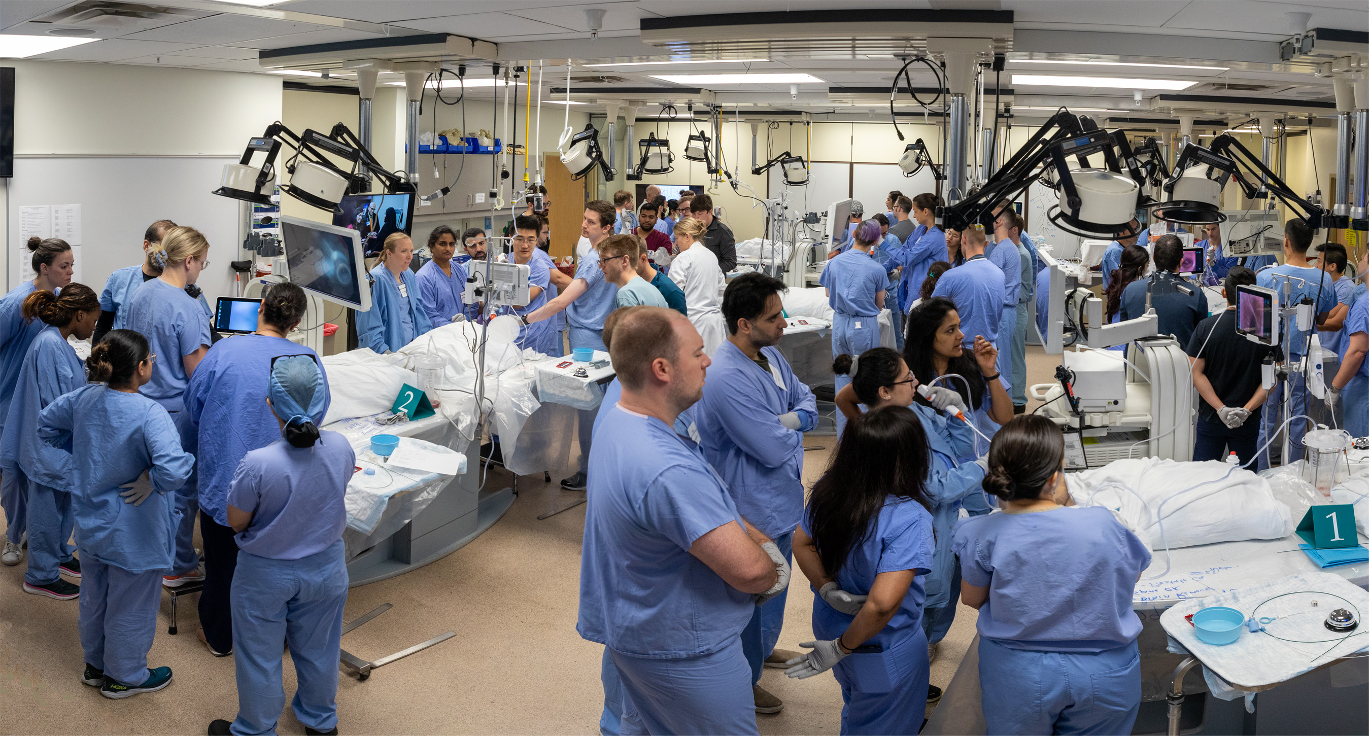 Group photo in clinical training setting